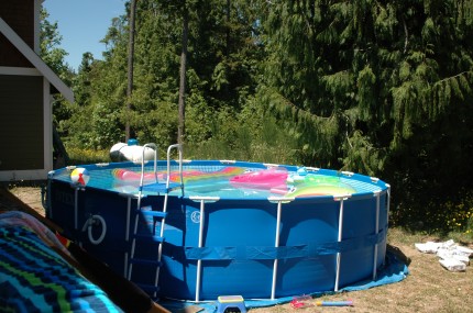 the pool