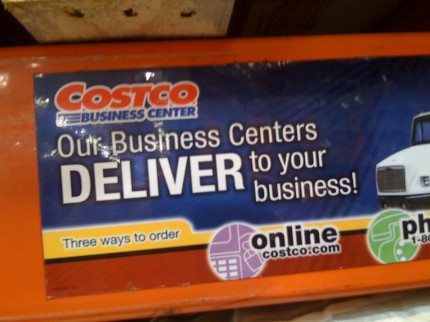 "Deliver" to you "business" -- heh...