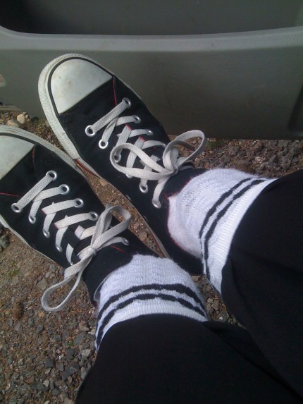 pants in socks