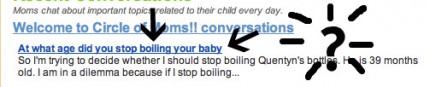 boiling baby?