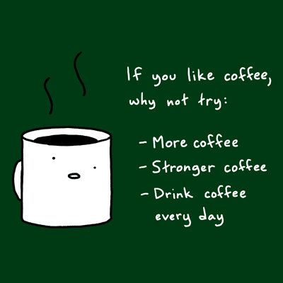 coffee-400 coffee & a graphic tee
