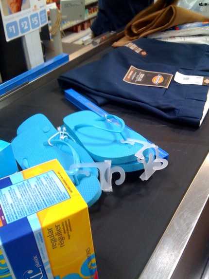 tampons & flip-flops