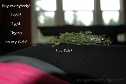 thyme on my side thyme on my side