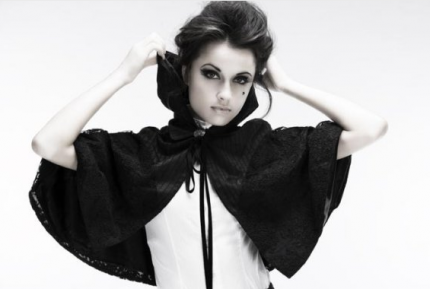 hooded capelet hooded capelet