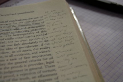 filling in the margins