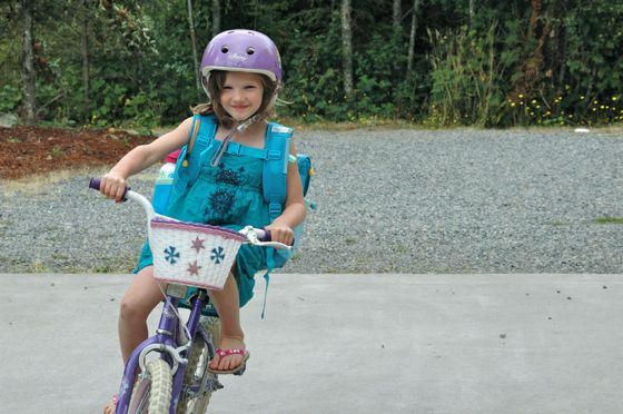 On a bike! On a bike!