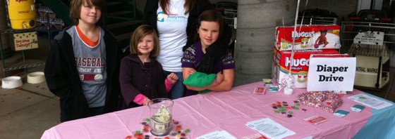 Diaper drive outside Central Market in Poulsbo