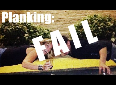 Planking - I did it. Ish. Planking - I did it. Ish.