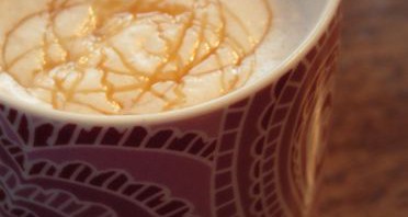 caramel sauce latte by Me