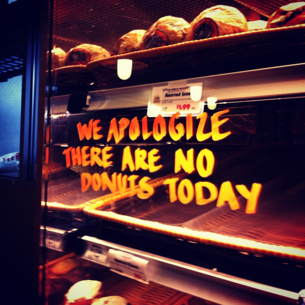 No donuts on New Years