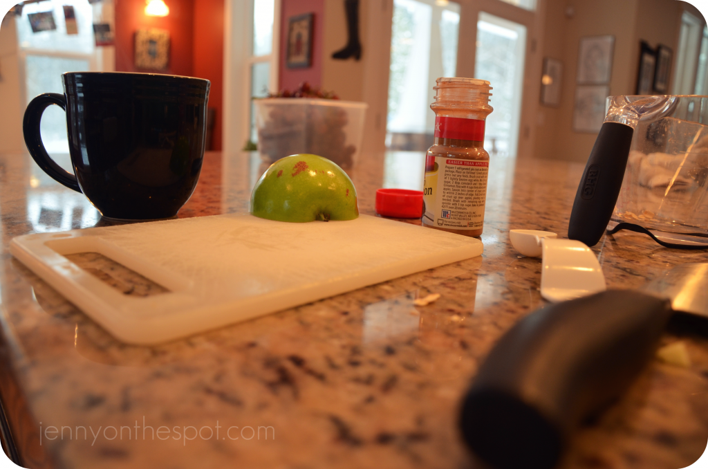 apple, cinnamon, coffee, knife apple, cinnamon, coffee, knife