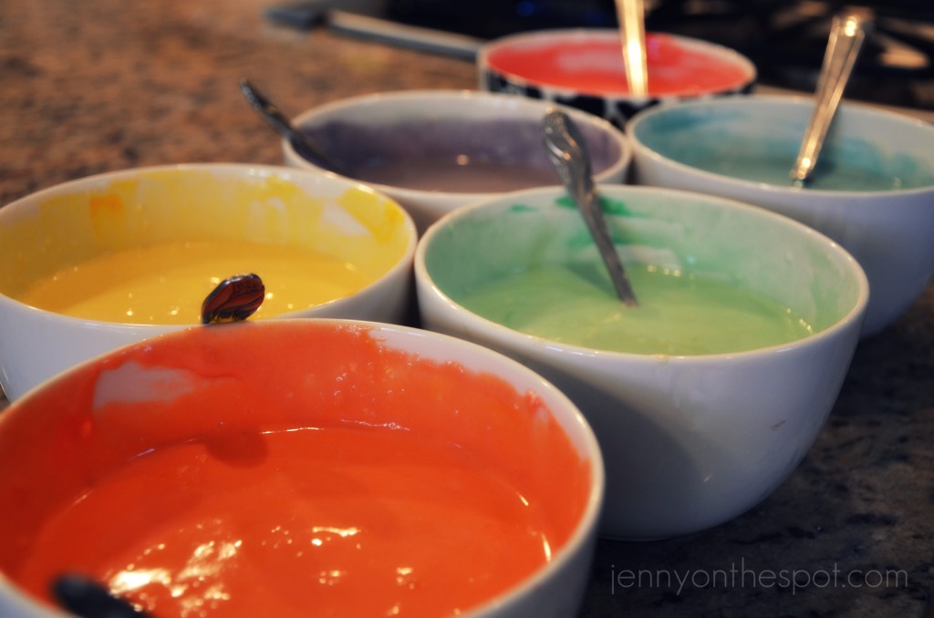rainbow pancake batter