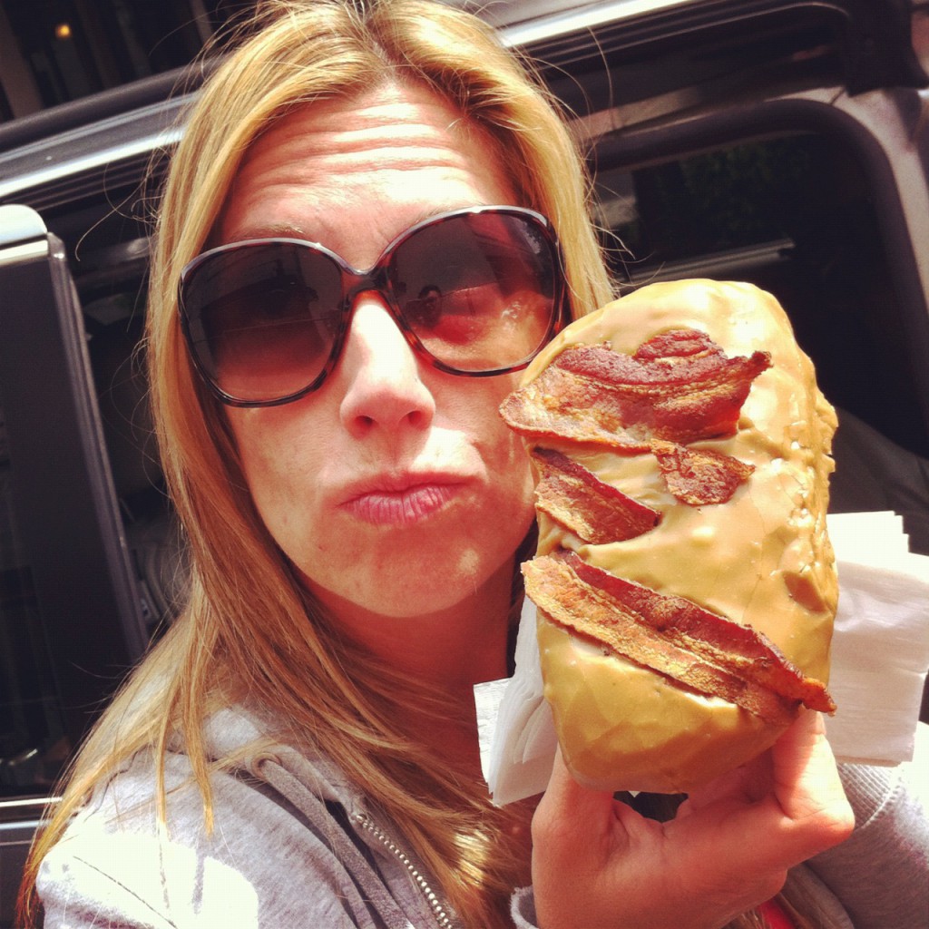 Maple donut WITH BACON Maple donut WITH BACON