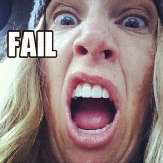 Face-facing phone camera fail