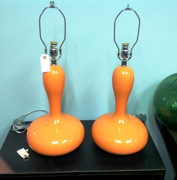 orange lamps on eBay via @jennyonthespot