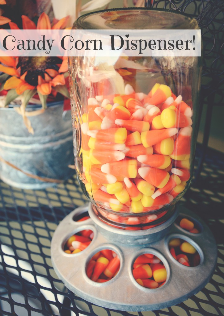 candy corn dispenser via @jennyonthespot | jennyonthespot.com