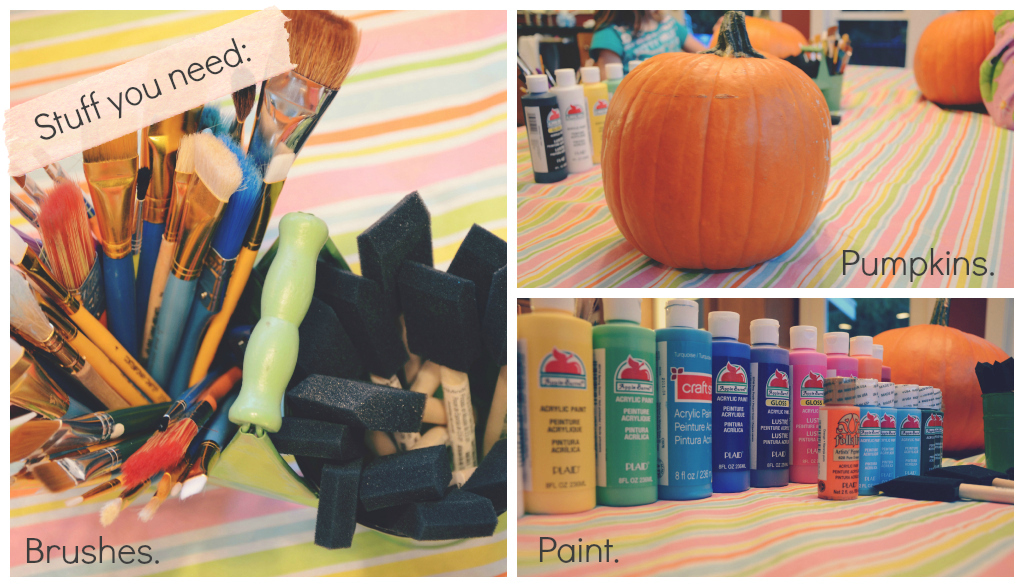 How To Paint A Pumkin supplies via @jennyonthespot | jennyonthespot.com
