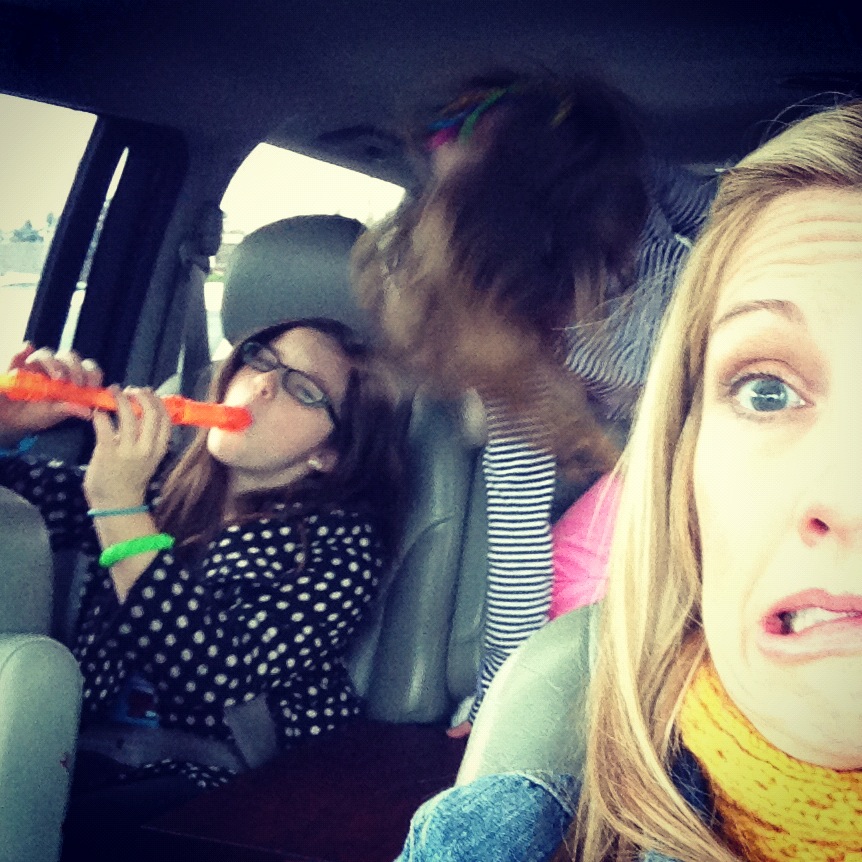 In the car with kids and a recorder via @jennyonthespot