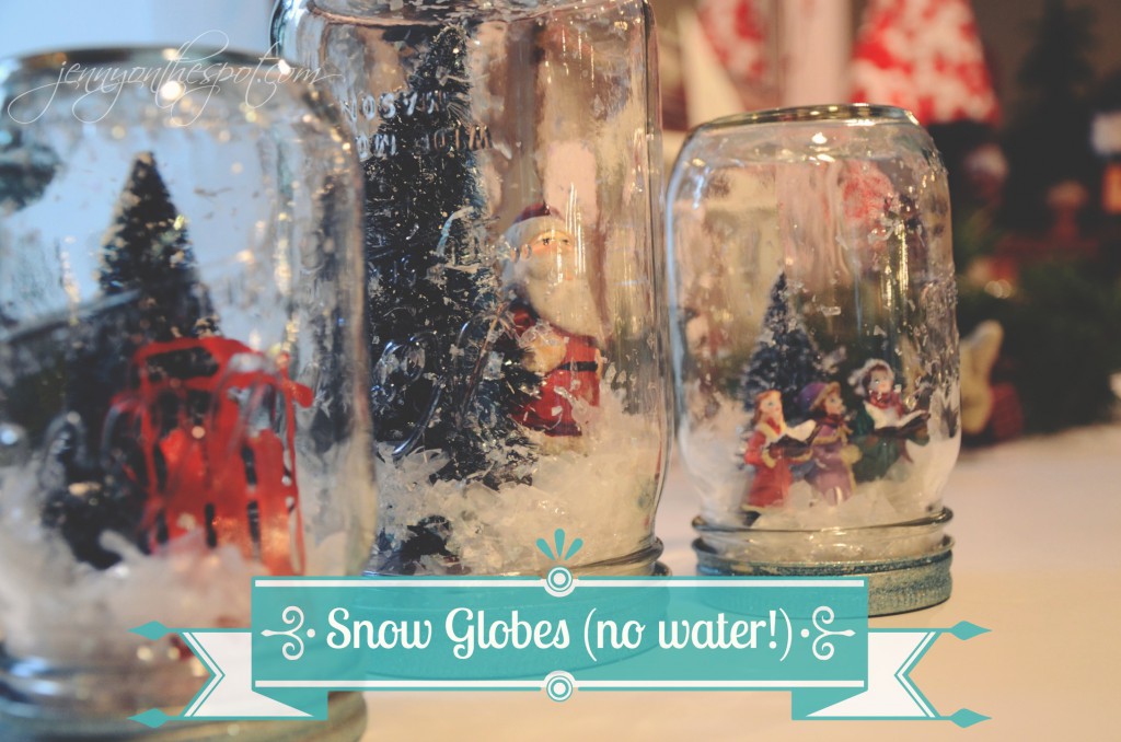 No Water Snow Globes via @jennyonthespot
