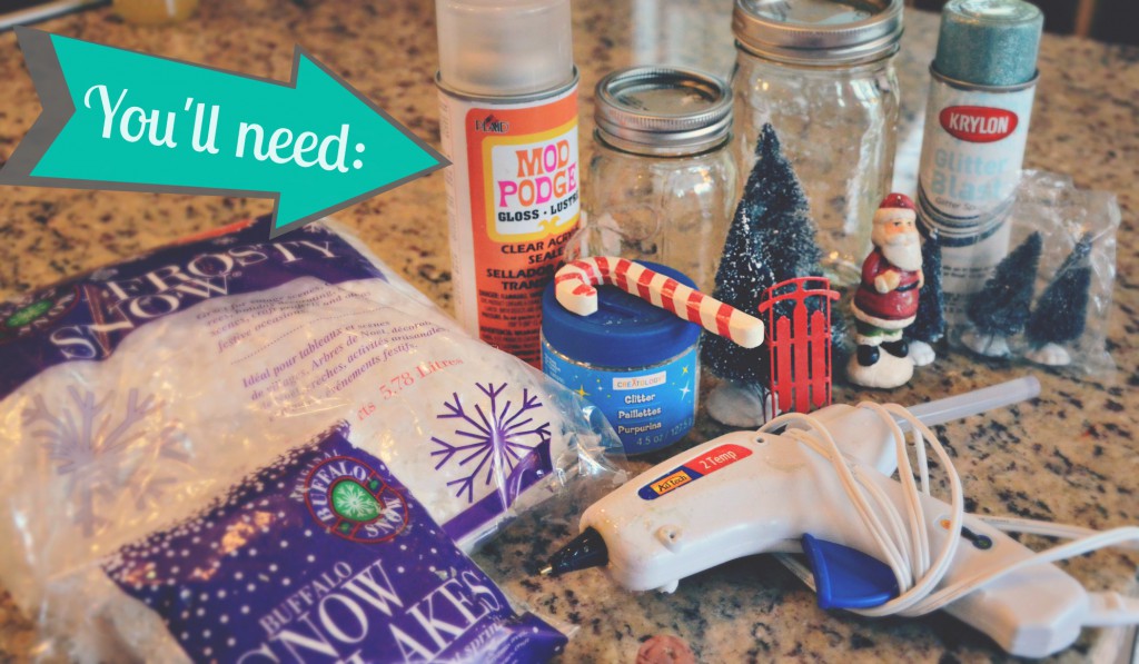No-water snow globe supplies via @jennyonthespot