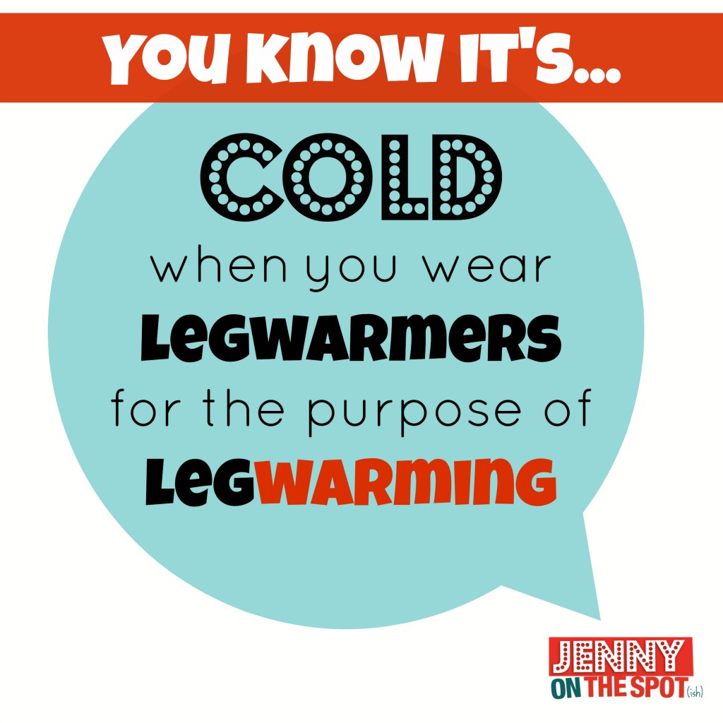 you know its cold when... via @jennyonthespot