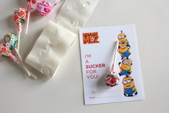Despicable Me 2 Valentine by @MakeandTakes Despicable Me 2 Valentine by @MakeandTakes