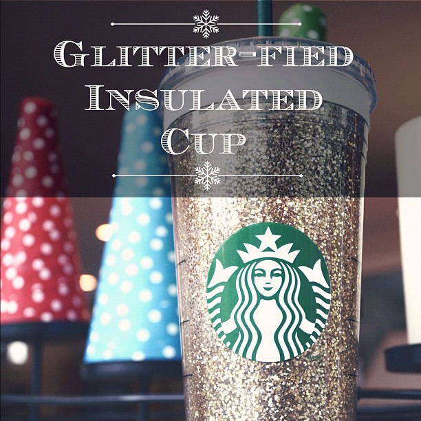Glitter-fied insulated cold cup