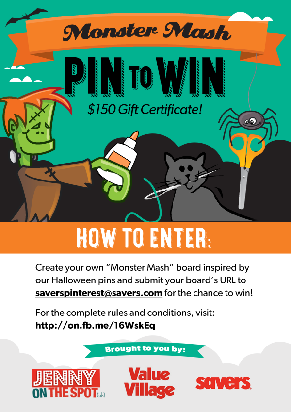 Value Village Monster Mash Pin to Win