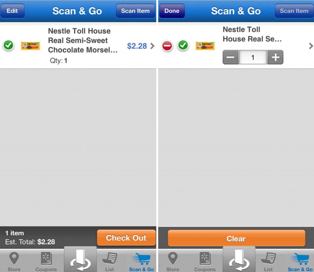 Scan & Go, Walmart