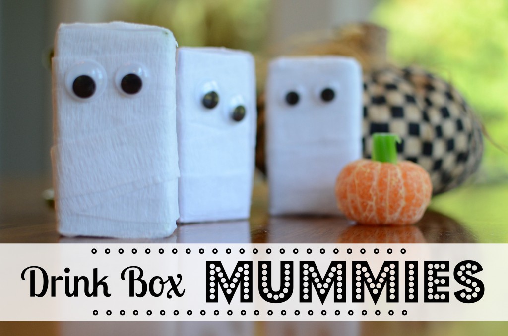 Halloween Treats: Drink Box Mummies by @jennyonthespot