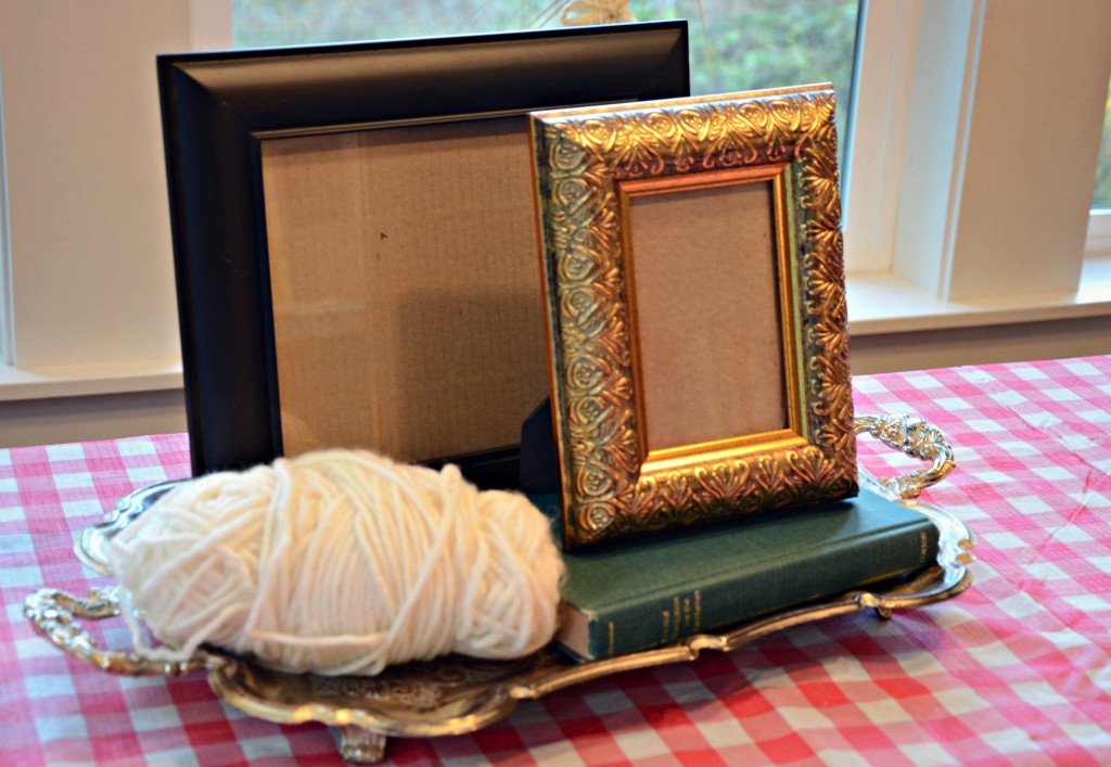 thrifted frame craft supplies via @jennyonthespot