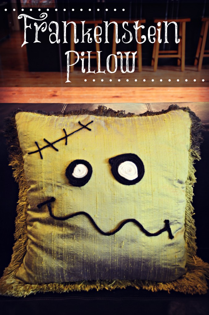Halloween Decor: Frankenstein pillow by @jennyonthespot