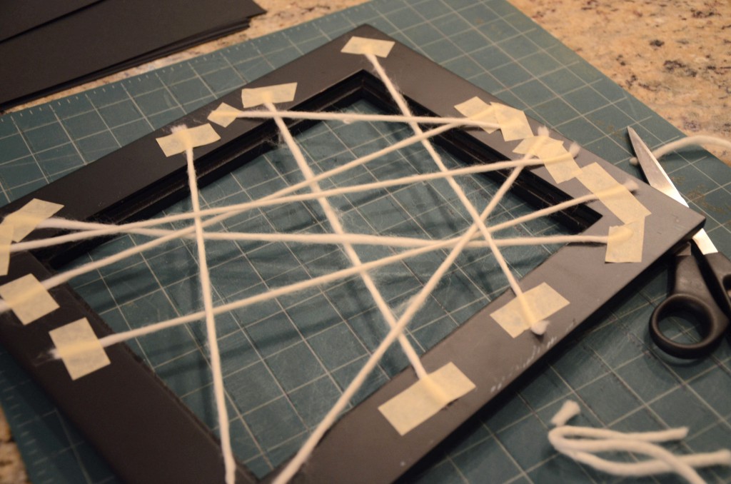 Framed Yarn Spider Web by @jennyonthespot
