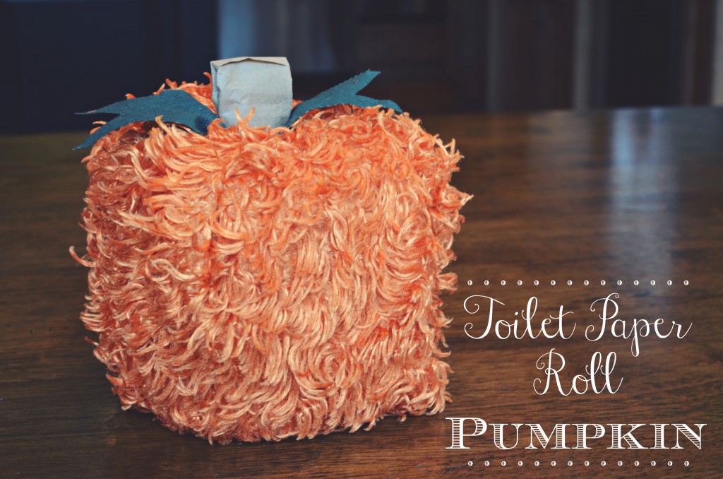 Toilet Paper Roll Pumpkin by @jennyonthespot